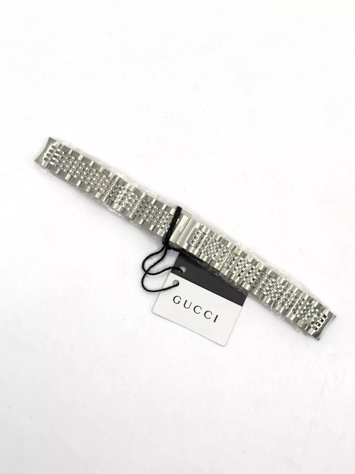 Bracelet Gucci en acier inoxydable 14 mm authentique pour montre femme YA126503 G Timeless