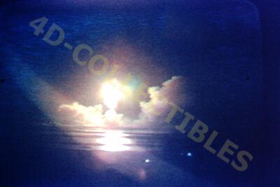 Original slide photo 1972 Apollo 17 Launch On TV 