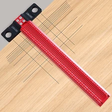 12 Inch T-Square Architect Ruler for Carpenter Aluminum Woodworking Scriber