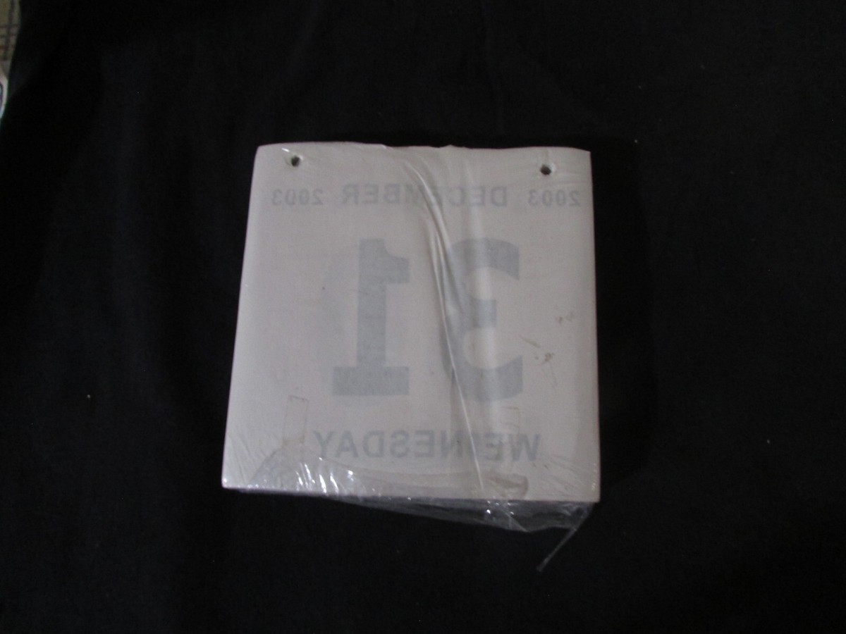 2003 Calendar Date Pad 5 3/4 X 5 3/4 inch Sealed Fits Most Coke