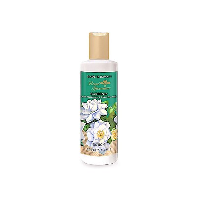 Royal Hawaiian Gardenia Flower Body Lotion 8 fl oz Macadamia and Kukui Nut Oils