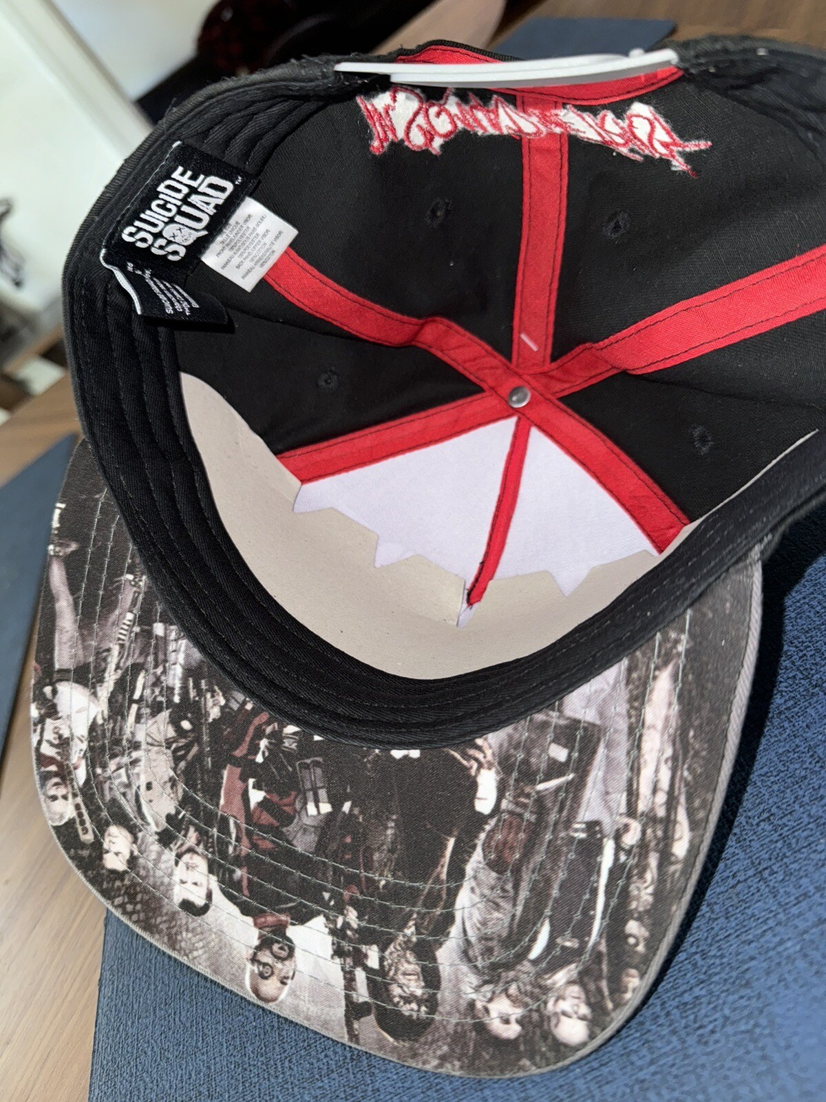 RARE Suicide Squad "In Squad We Trust" Baseball Cap Hat Loot Crate Exclusive NWT image 5