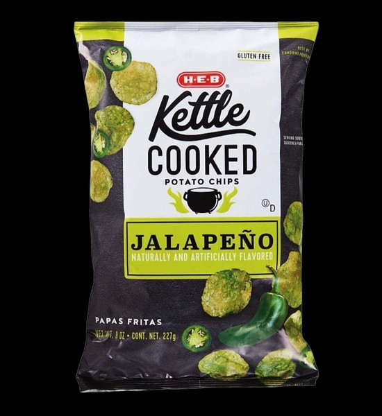 Bolsas de papas fritas jalapeñas cocidas con hervidor de agua de 8 oz