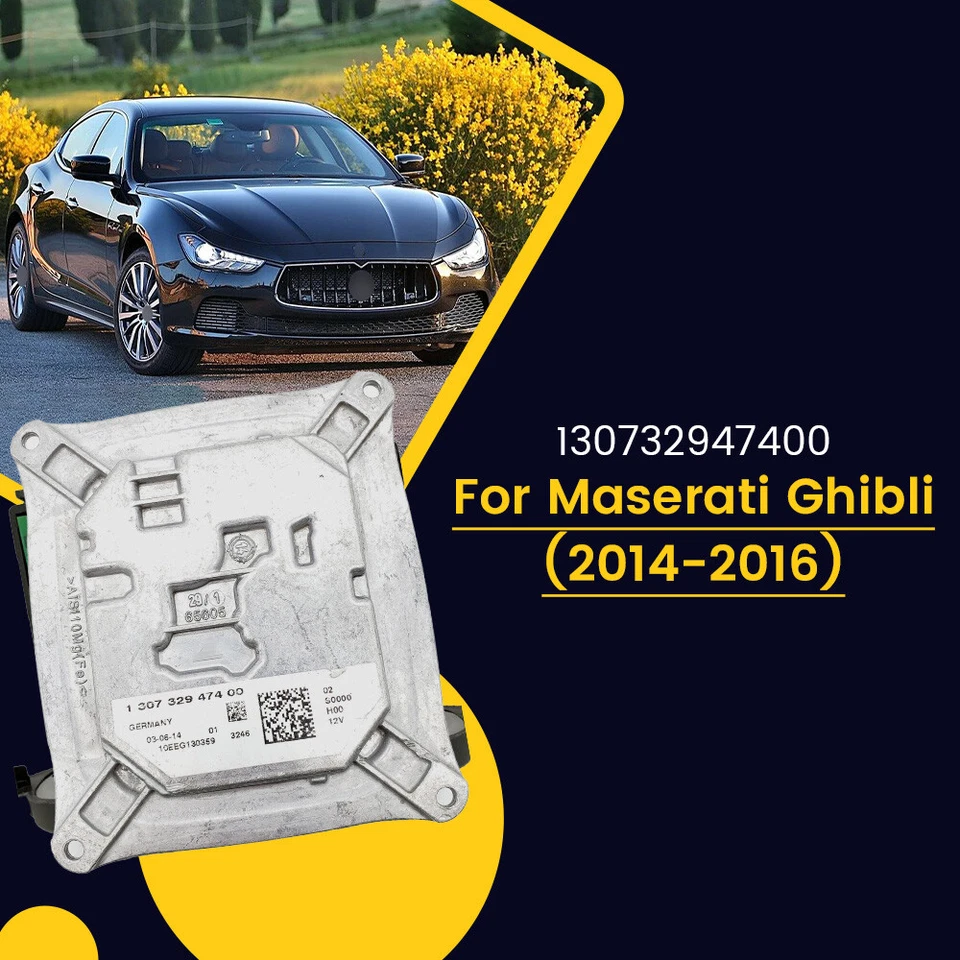 Headlight Ballast Control Module 130732947400 For Maserati Ghibli Sedan 2014-19 - Image 2 of 4