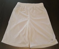 NWT Champion Boys Small White Mesh Shorts