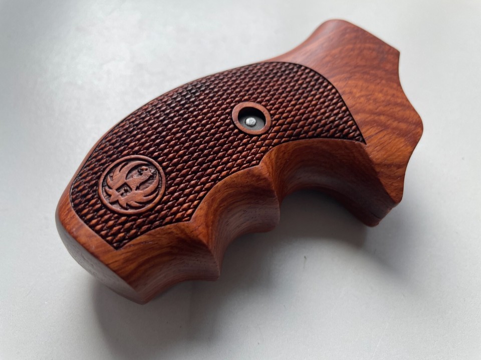 New Decorative checkered Hardwood Handmade Grip For Ruger sp101;checker ...