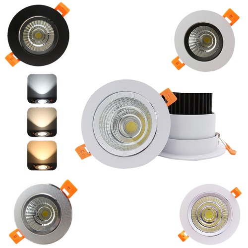 Dimmable 3W 5W 7W 9W 12W 15W 20W COB LED Recessed Ceiling Down Spot Light Bulb - Picture 2 of 11