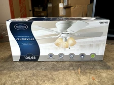 Harbor Breeze 0807432 Centreville 42in LED Indoor Flush Mount Ceiling Fan Light