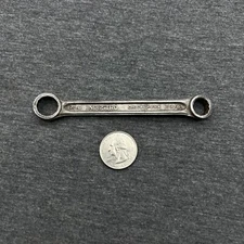 Vintage Indestro 7/16” X 3/8” Box End Wrench 12-Point Chicago USA