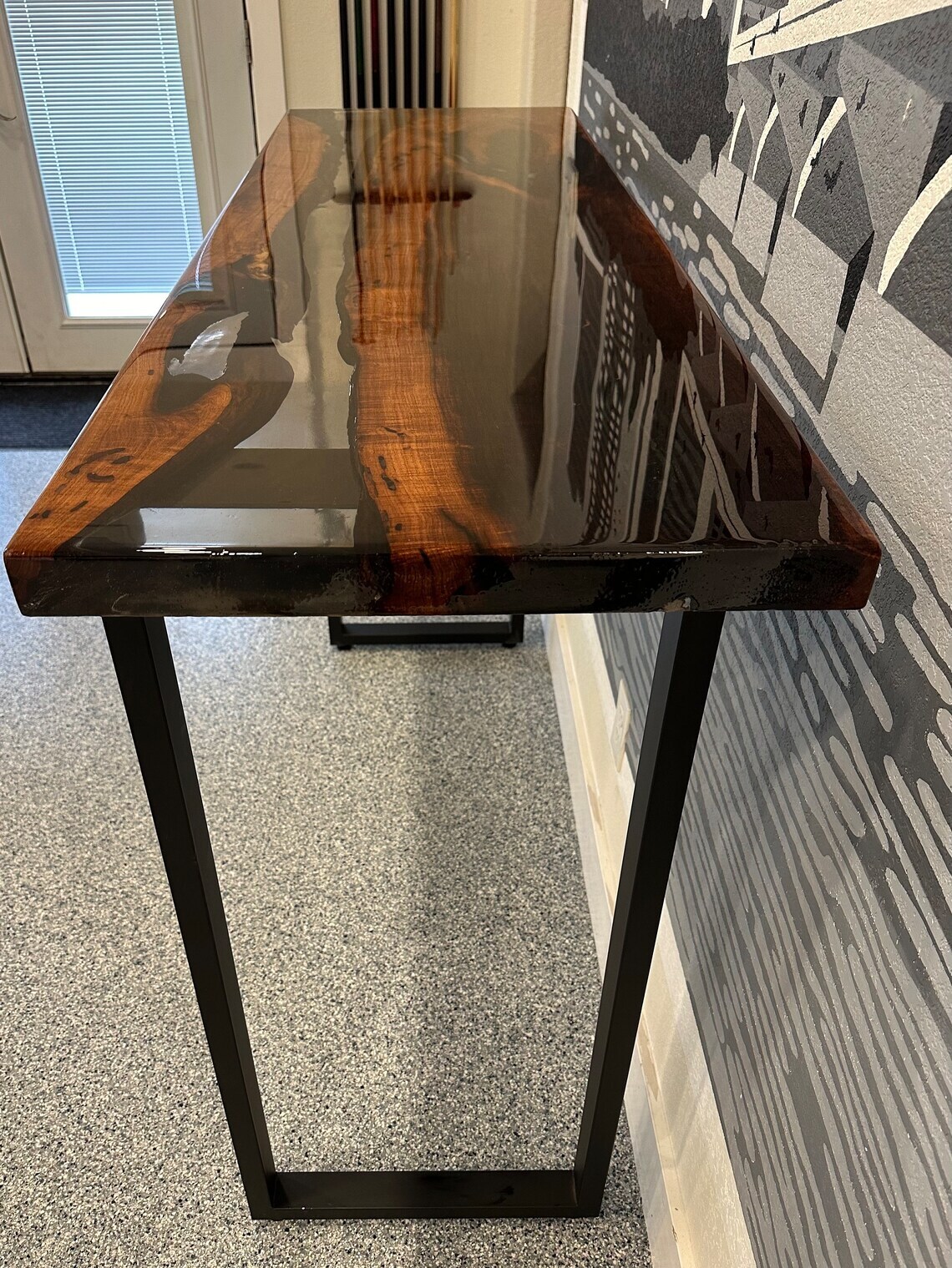 Epoxy Bar Top, Epoxy Resin Table, Sofa Table, Live Edge Epoxy Table, Epoxy Bench