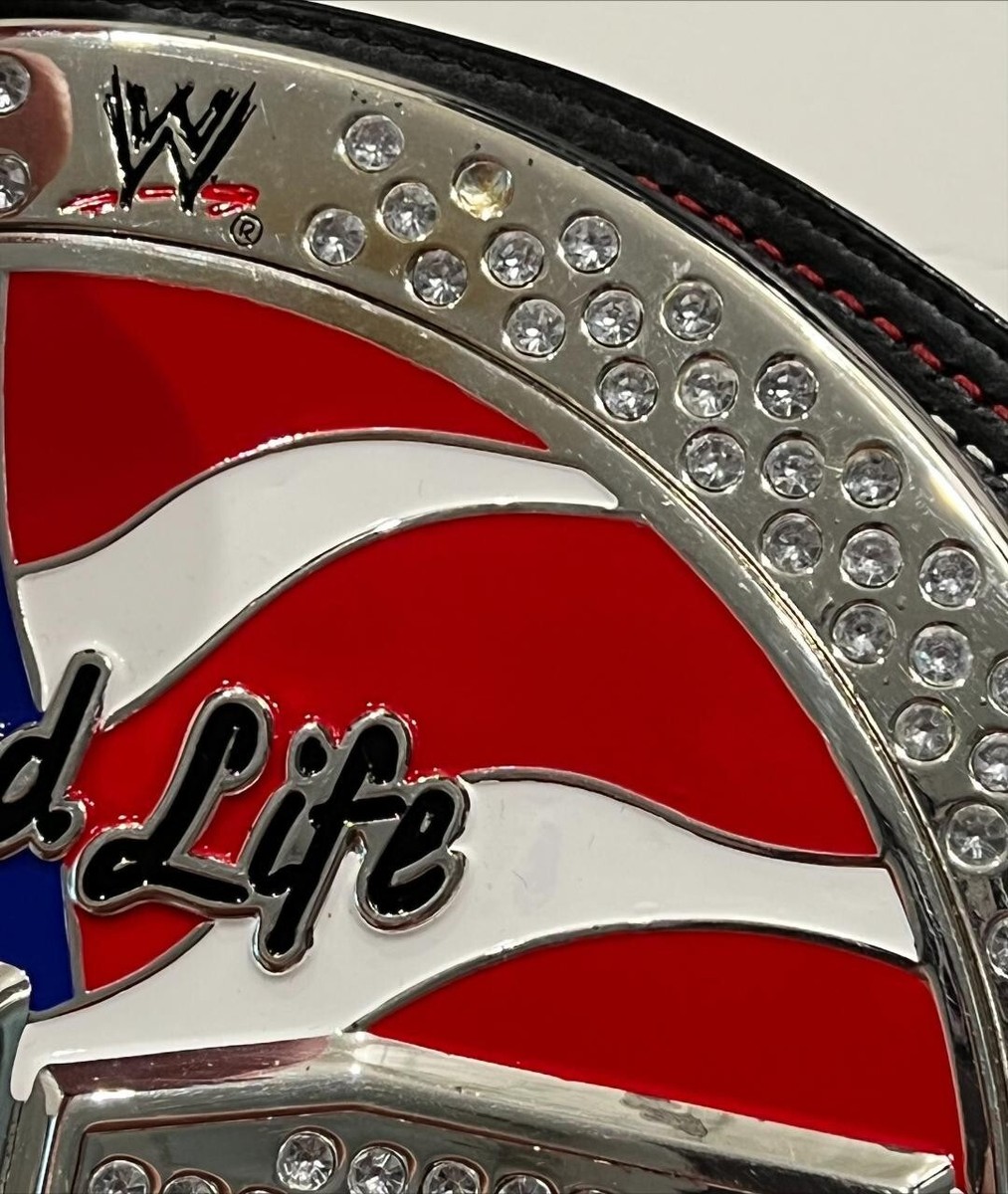 WWE JOHN CENA DELUXE US SPINNER CHAMPIONSHIP LEATHER REAL