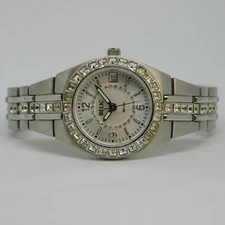 Relic ZR11788 All Stainless Steel Quartz Women's Watch Sz. 5 1/2" New Battery