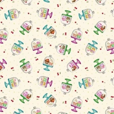 Michael Miller Perfect Display~Cream~Sweet Indulgence Fabric BTY~CX11334 Cupcake