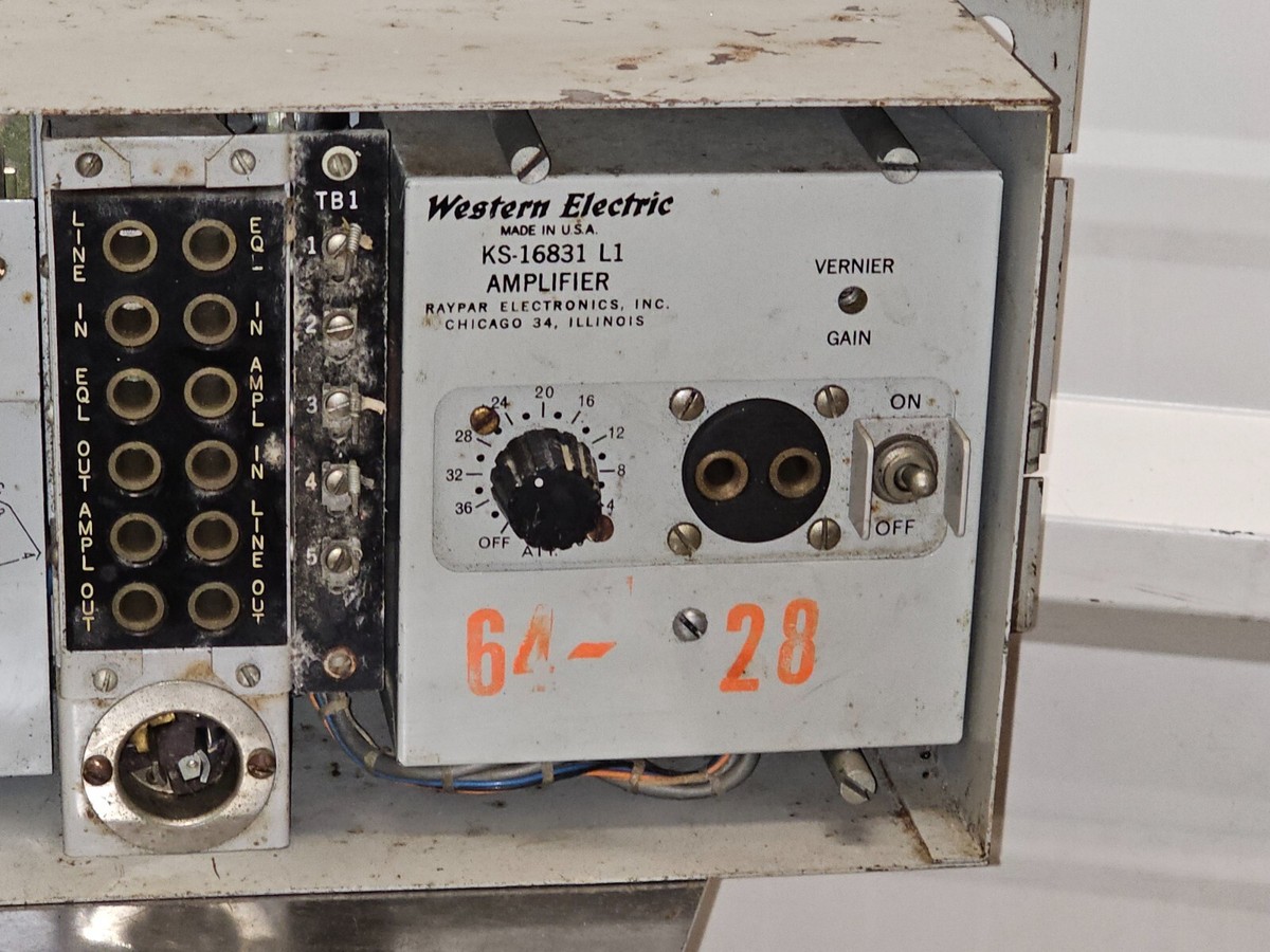 WESTERN ELECTRIC KS-16831 L1 KS-16816 (L-2) EQUALIZER AMPLIFIER