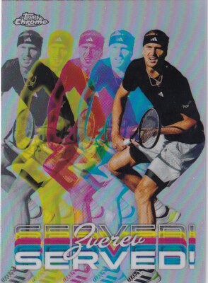 Topps Chrome 2024 Tennis No. SER-AZ Alexander Zverev Served!