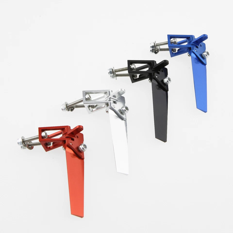 66MM Alloy Professional Steering Rudder for Catamaran RC Boat Blue - Image 3 of 4