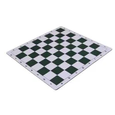 Wholesale Chess 20" Tournament Mousepad Style Roll-Up Chess Board - Green