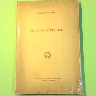 PALÄOCHRISTLICHE STUDIEN RAPISARDA UNIVERSITÄT VON CATANIA 1970