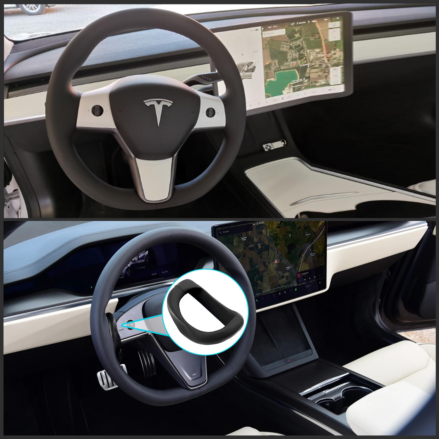 Steering Wheel Weight Autopilot FSD AP Counterweight Ring for Tesla