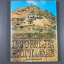 Oxford Bible Atlas by Herbert G. May Vintage Hardcover Book 2nd Edition 1978