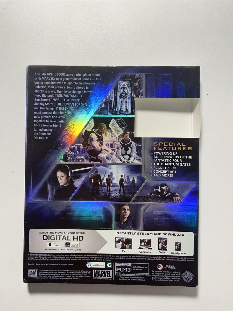 Fantastic 4 Blu-Ray !!!Slipcover Only)!!! Read!!! | eBay