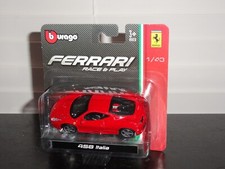 BBURAGO 2015 OFFICAL PRODUCT FERRARI RACE  PLAY 1/43 SCALE 458 ITALIA DIECAST