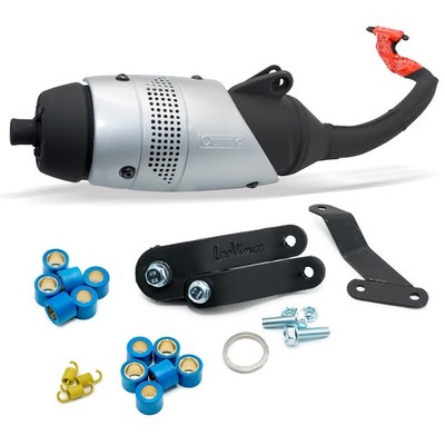 Auspuff Leovince Touring für MBK Nitro Cat 50 Benelli K2 AC Flipper Yamaha Zuma