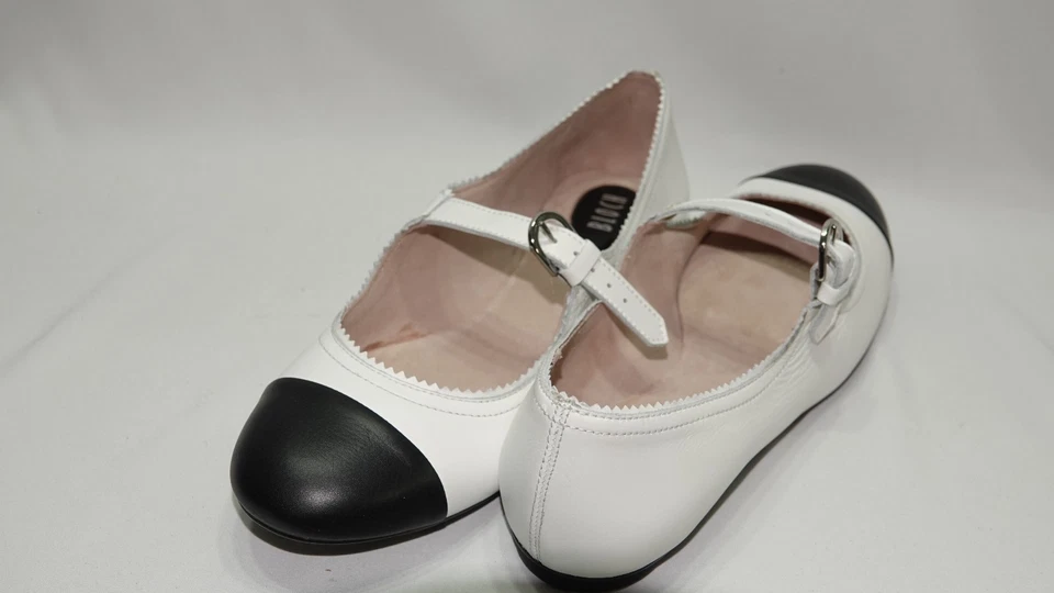 Bloch Mujer Cassiopeia Ballet Plano, Blanco/Negro, 11 Foto 4 de 4