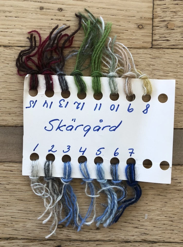 Vintage Swedish Weaving Kit Landscape "Skärgård" Pattern and Fibers *READ* - Image 4 of 4