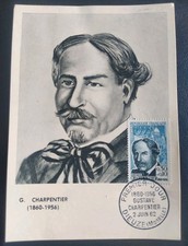 CARTE PREMIER JOUR  1962 TIMBRE N° 1348 GUSTAVE CHARPENTIER DIEUZE