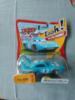 Disney Pixar Cars ''The King'' Look My Eyes Move Dinoco Blue #47 Mattel