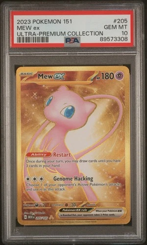 New Listing2023 PSA 10 151 ULTRA-PREMIUM COLLECTION #205 MEW EX (Non-Metal) *Label Error*