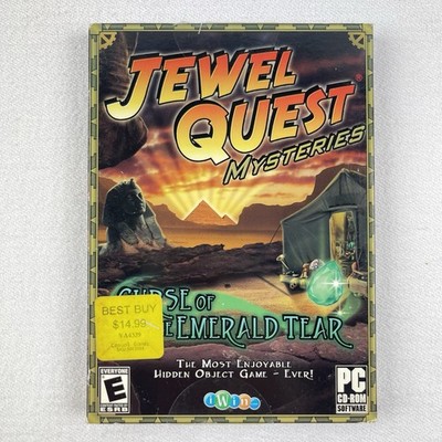 Jewel Quest Mysteries Curse Of The Emerald Tear - Windows PC Mac CD ROM Game