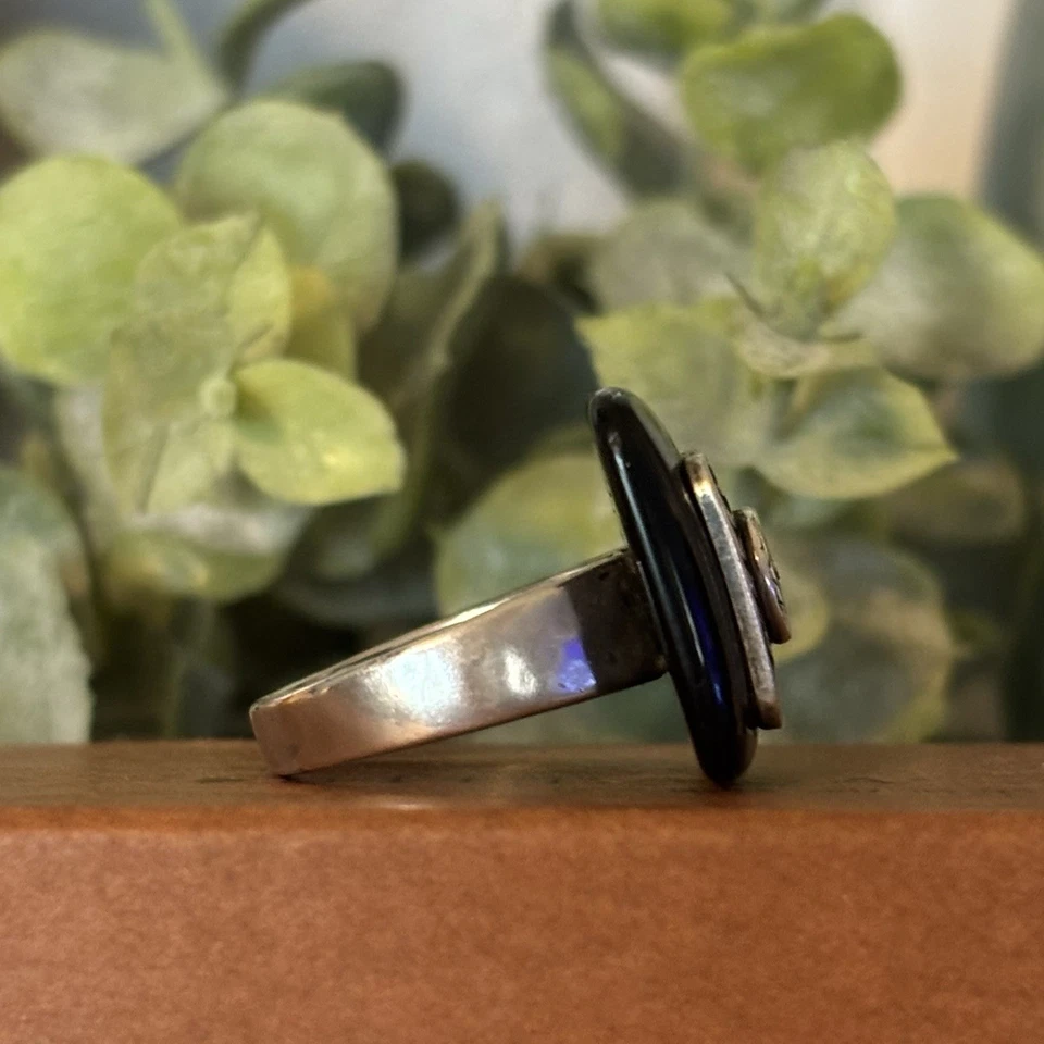 Silpada Blacktop Swirl Agate Sterling Silver Ring - R2390 Size 7 - Image 4 of 4