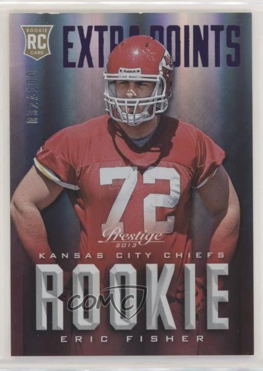 2013 Panini Prestige Extra Points Purple /100 Eric Fisher #211 Rookie RC x7n
