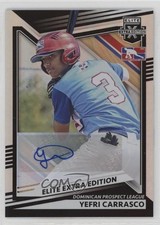 2022 Panini Elite Extra Edition Signatures Yefri Carrasco #197 Auto un2