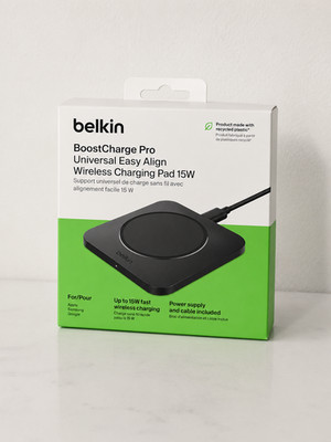 Belkin BoostCharge Pro 15W Wireless Charging Pad WIA007TTBK Black