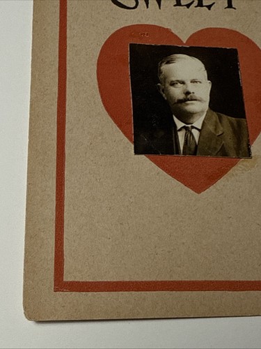 Mann süß Vergiss nicht zu schreiben Newbury RPPC Echtfoto Postkarte 1907 Vintage - Bild 7 von 13