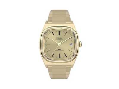 Timex E Line Automatic Watch, Golden, 34 mm, TW2Y07200