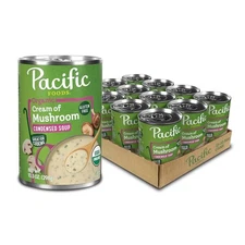 Pacific Foods Organic Cream of Mushroom Soup, 10.5 oz 126 Ounce (Pack 1) 