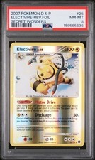 PSA 8 2007 POKEMON DIAMOND & PEARL SECRET WONDERS #25 ELECTIVIRE REVERSE FOIL on eBay