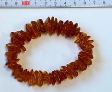 ⭐⭐⭐Flex-Armband Vintage Bernstein-Splitter 60er 70er Jahre ca. 20 cm, 18 Gramm