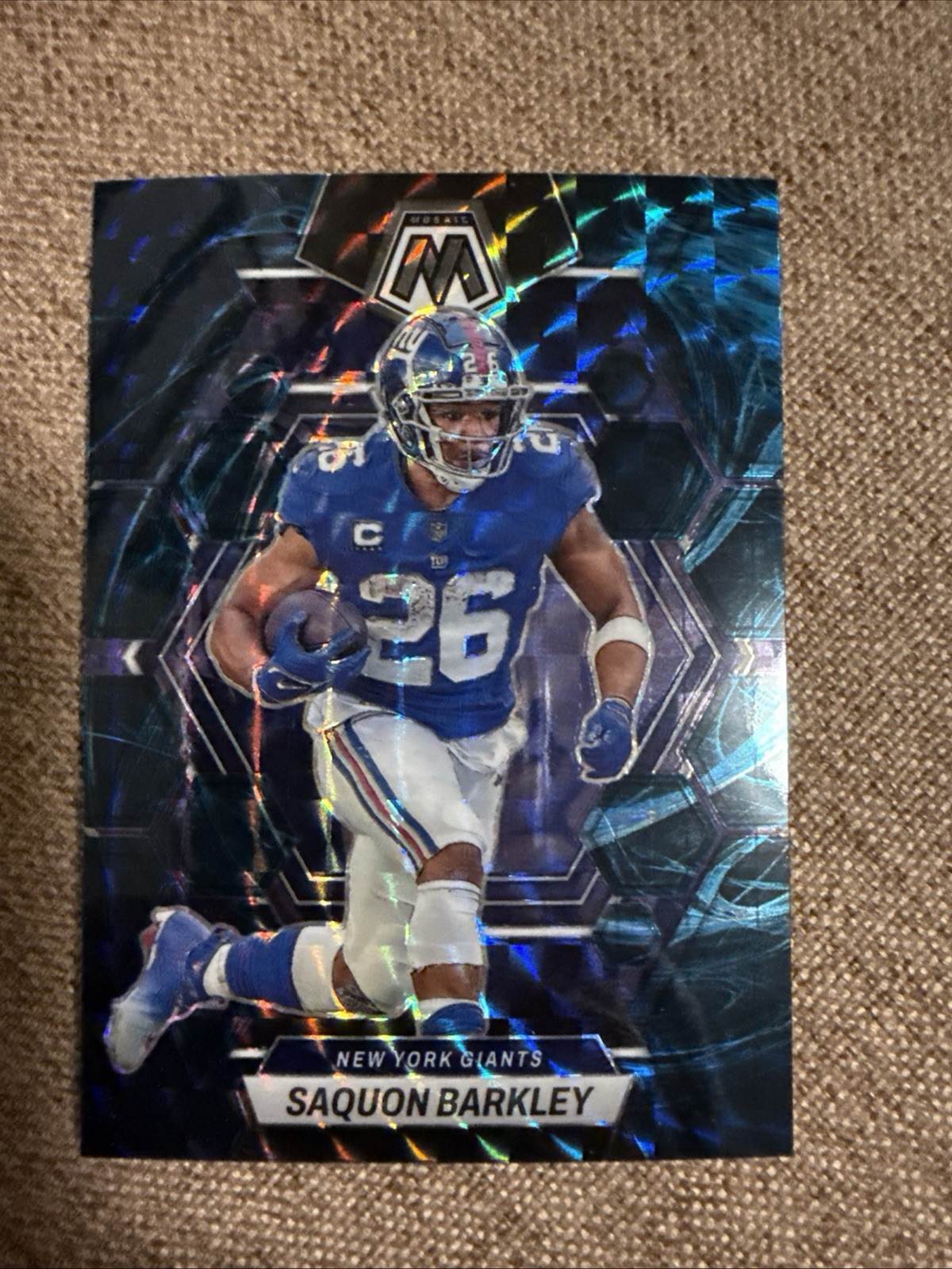2023 Panini Mosaic Saquon Barkley #177 Genesis Mosaic Prizm SSP New York Giants