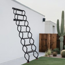 Wall Mounted Folding Ladder, Telescoping Step Ladders, Retractable Folding Stair