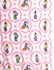 NEW Peanuts Snoopy Halloween Pink Bats Throw Blanket 60 x 70" White/Pink