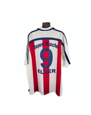 NOUVEAU maillot de football extérieur FC Bayern Munich 2000-2001 (XL) #9 Elbe... - Photo 1/4