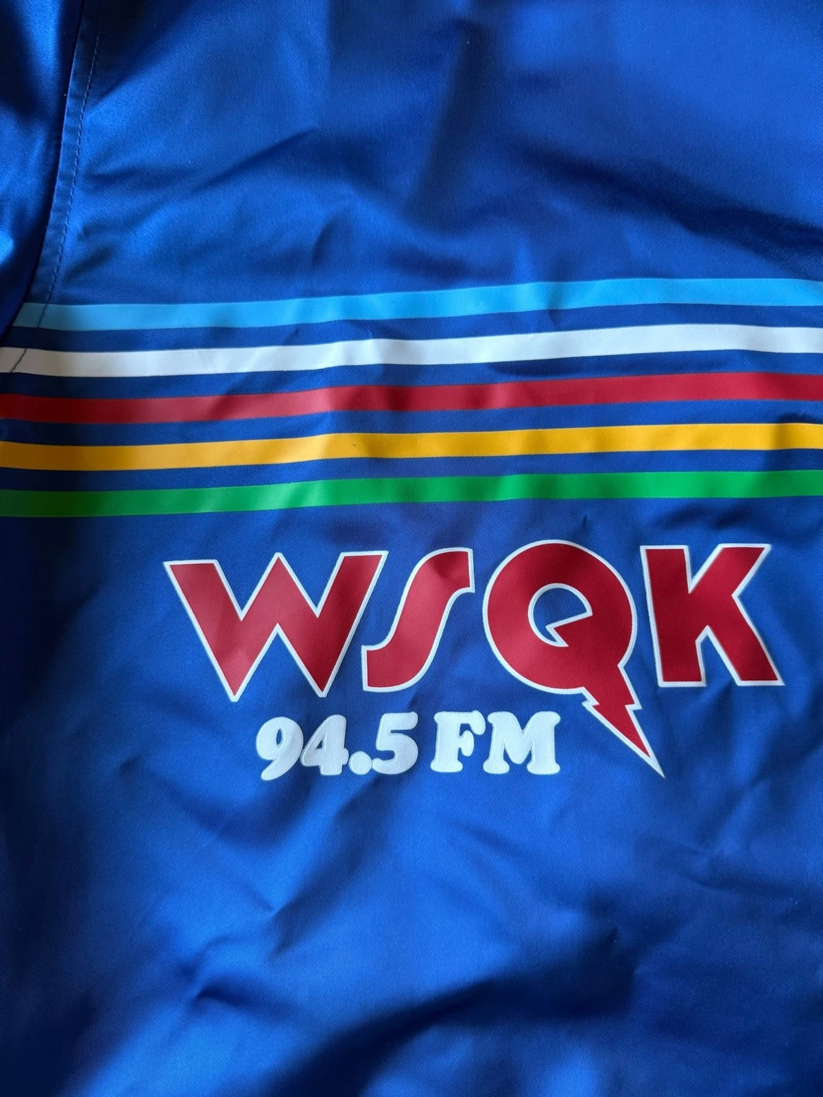 Stranger Things Costume WSQK Satin Bomber Jacket • 80s Hawkins Radio Cosplay XL - product detail image 10