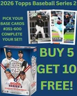 2026 Topps Series 2 ⚾ BASE SINGLES #351-600 ⚾ You Pick & Complete Your Set! ?