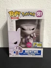 Funko Pop Pokémon Mewtwo Flocked 581 SDCC Con Sticker Exclusive