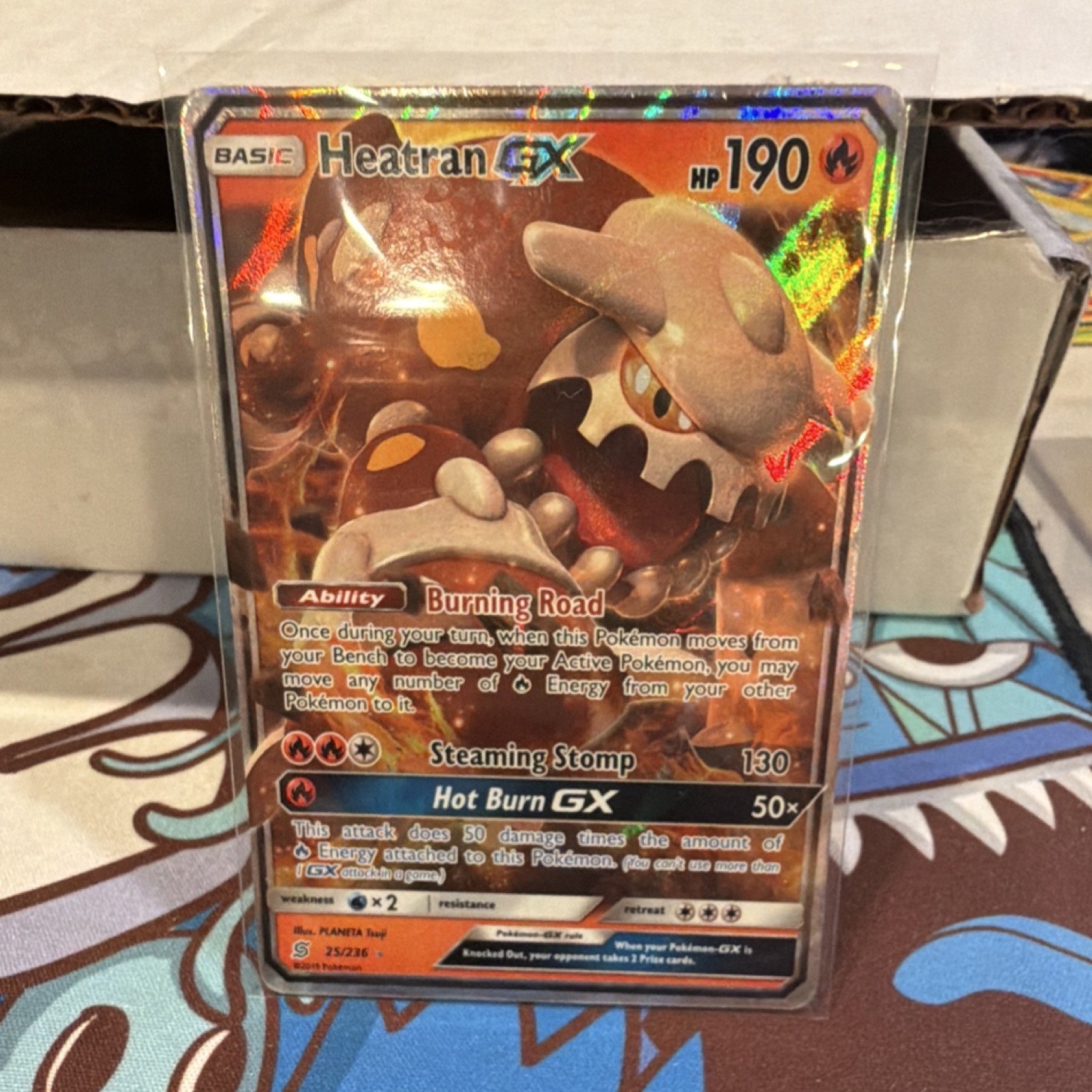 Pokémon Heatran GX Ultra Rare Sm-Unified Minds Holo 25/236 190 HP TCG